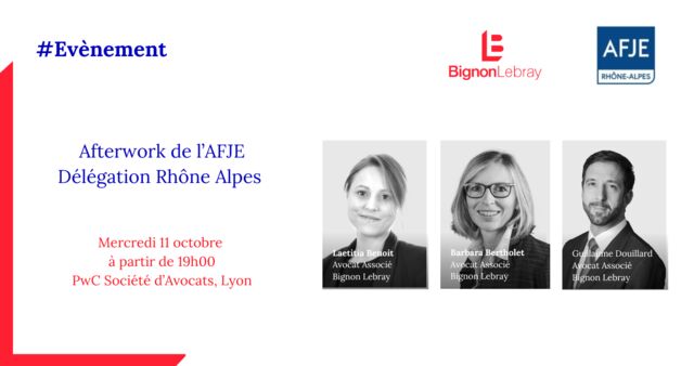 Afterwork AFJE Rhône Alpes - 11 octobre 2023