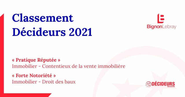 CLASSEMENT DROIT IMMOBILIER ET GESTION IMMOBILIÈRE