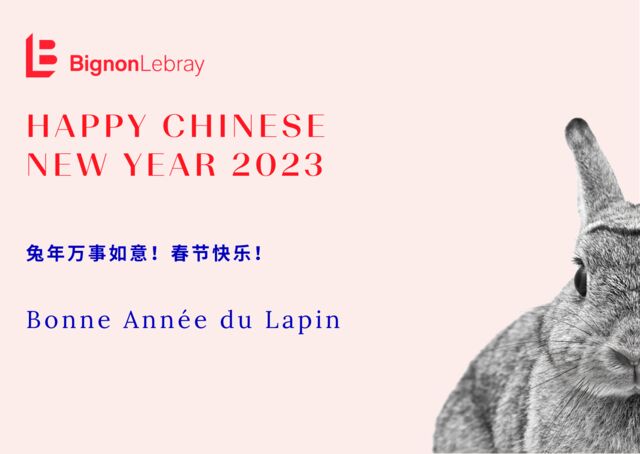Bignon Lebray vous souhaite une bonne année du Lapin !