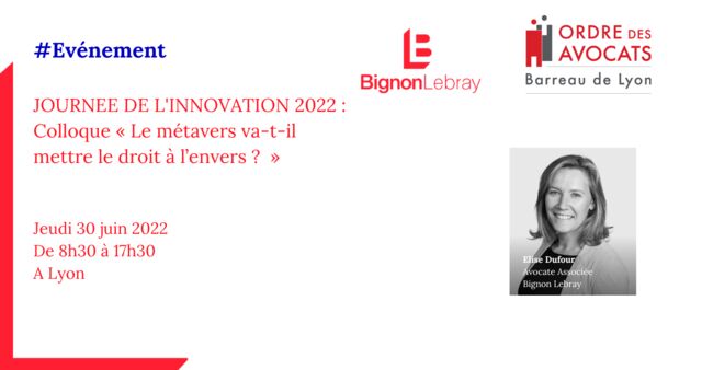 Journée de l'innovation 2022 : « Le métavers va-t-il mettre le droit à l’envers ?