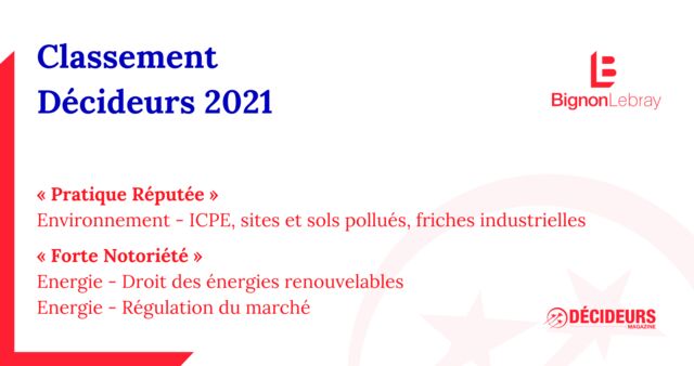 CLASSEMENT DROIT DE L’ENERGIE ET DROIT DE L’ENVIRONNEMENT