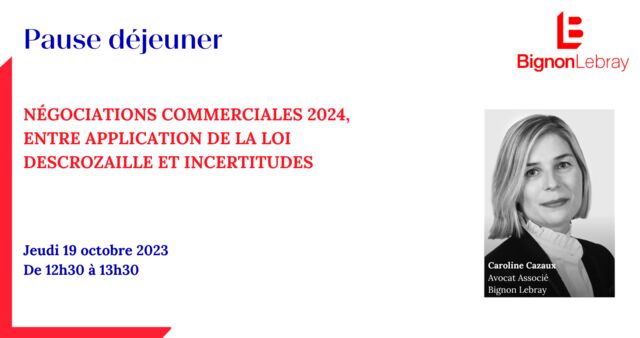 Négociations commerciales 2024 - Jeudi 19 octobre 2023