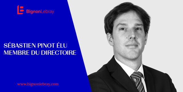 Sébastien Pinot, Associé, élu membre du Directoire