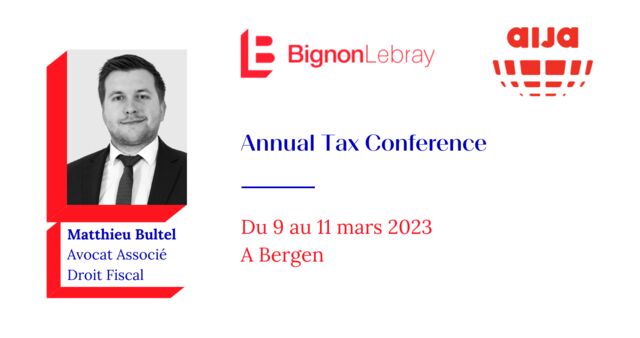 Annual tax Conference - Du 9 au 11 mars - Bergen