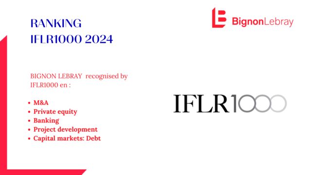 Bignon Lebray recognised by IFLR 1000 2024
