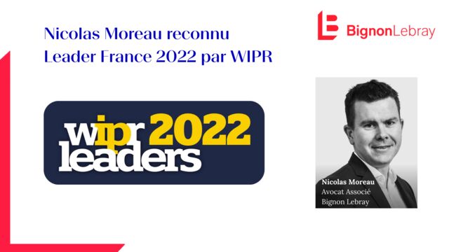 Nicolas Moreau reconnu Leader 2022 par WIPR