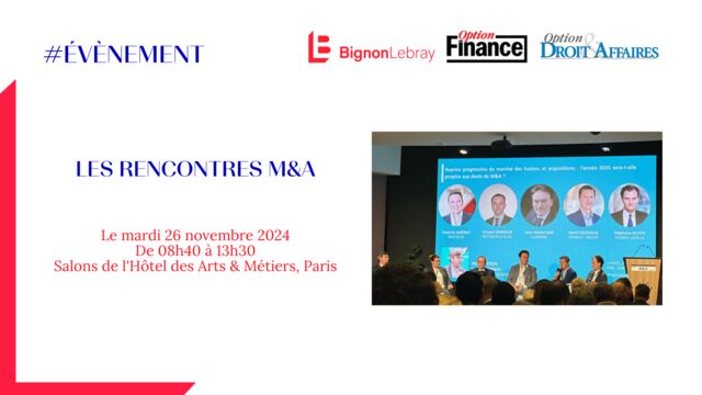 Les rencontres M&A – Le mardi 26 novembre 2024