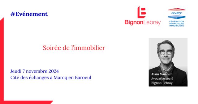 Soirée de l'immobilier Fédération Promoteurs Immobilier - Le jeudi 7 novembre 2024