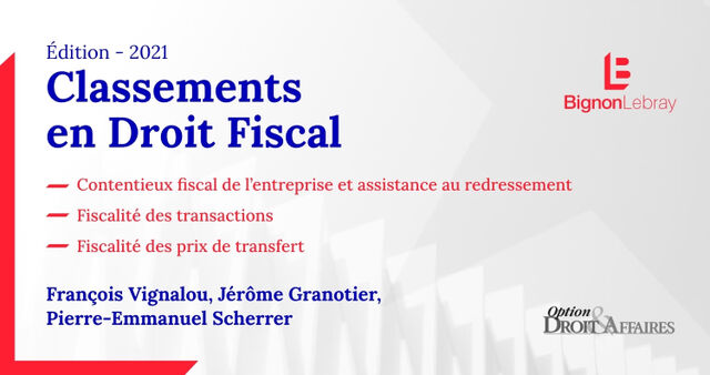 Bignon Lebray classé dans Option Finance