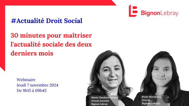Webinaire - Actualité Sociale - Jeudi 7 novembre 2024