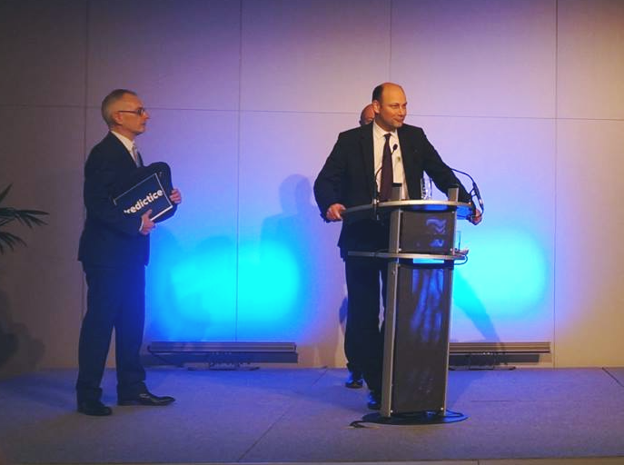 Antoine Benoit, partner and lawyer at the award ceremony on December 7, 2017