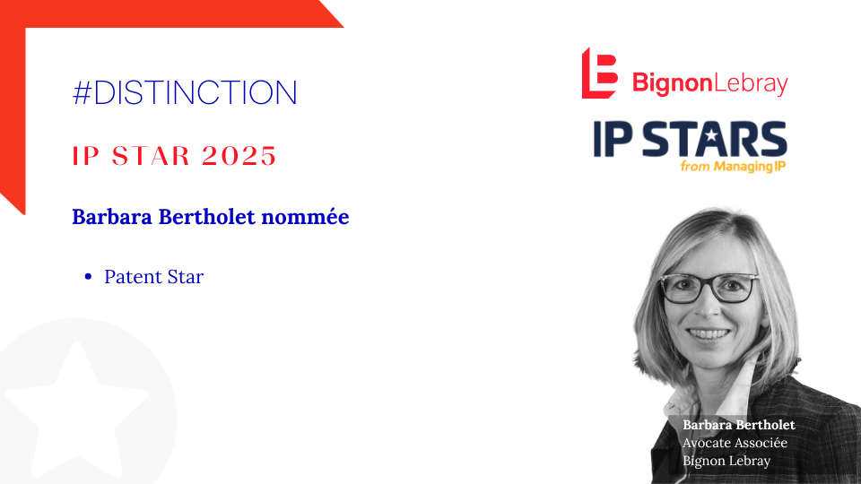 Barbara Bertholet nommée Patent Star 2025
